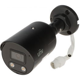 Uniview IPC2128SB-ADF28KMC-I0-BLACK 4K UHD drošības kamera ar divvirzienu audio un IR apgaismotāju