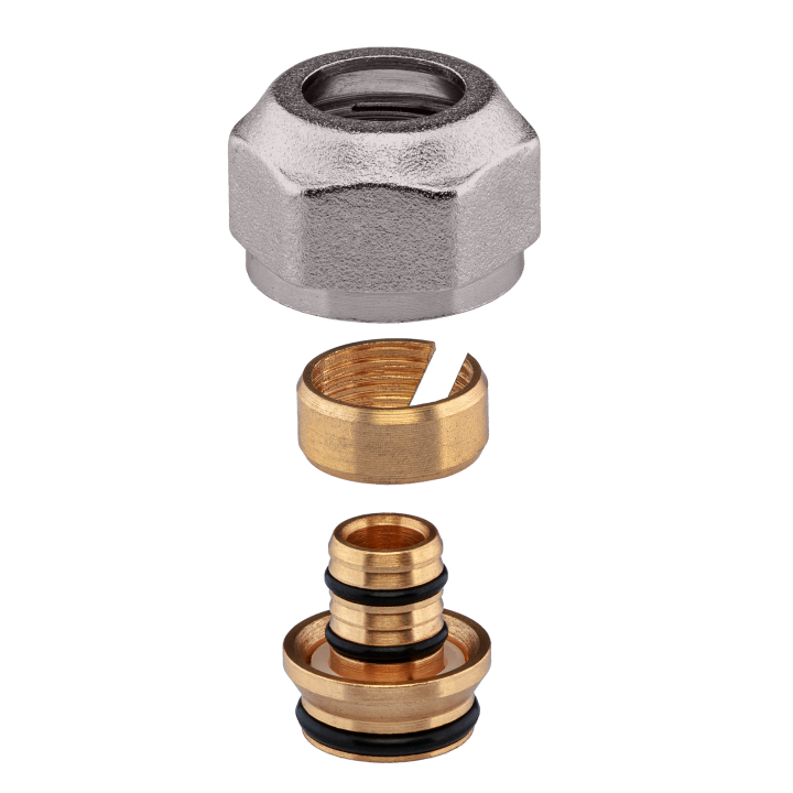 Eiro-konusa adapters 16 x 3/4" PEX PE-RT savienojumam