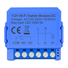 1-канальный модуль переключения WiFi с сухим контактом Avatto WSM16-DC32V-1