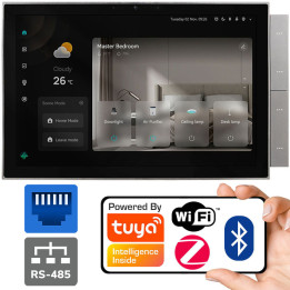 10 collu skārienpanelis PRO Gate 2 kanāli Ethernet RS485 Spotify Alexa BT WiFi ZigBee TUYA