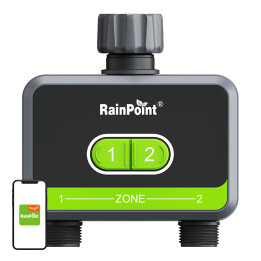 RainPoint 2 zonu apūdeņošanas kontrolieris ar lietotni