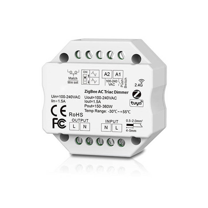 Dimmer 1 ķēde ZigBee + RF2.4 SD Series TUYA