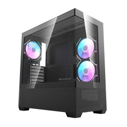Darkflash DS900 AIR datora korpuss (melns) + 6 ARGB ventilatori