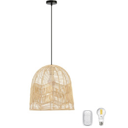 Immax BOHO PELO-COMPLET griestu lampa 40 cm + viedā spuldze + tālvadības pults 08262-S