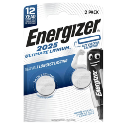 Energizer CR2025 / DL2025 3V 170mAh Ultimate Lithium baterijas 2 gab.