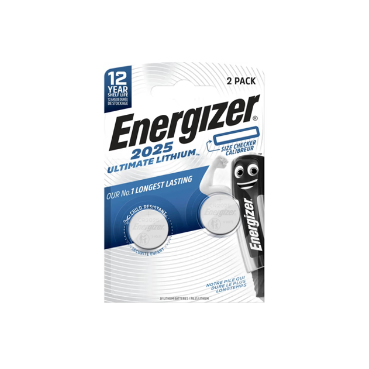 Energizer CR2025 / DL2025 3V 170mAh Ultimate Lithium baterijas 2 gab.