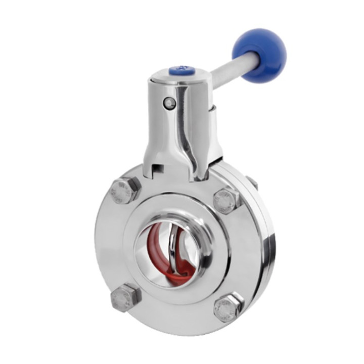 NIOB ANP159 puspagrieziena vārsts nerūsējošais tērauds 51mm PN10