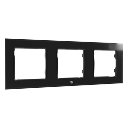 Shelly SH-WALL-FRAME-3-B viedais sienas slēdža rāmis 3-grupu Matter melns