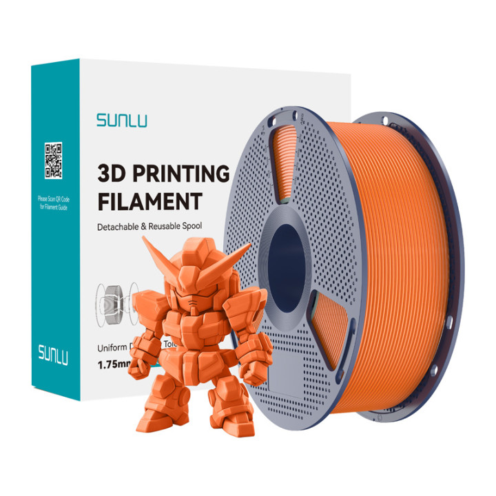 Нить Sunlu PLA+ 2.0 (Солнечный оранжевый)