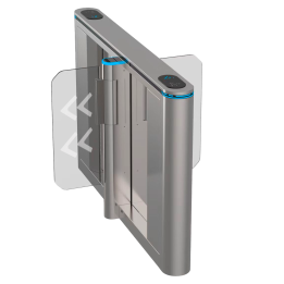 TURBOO TS-SG808-M-1200 ātrgaitas vārti ar RFID piekļuves kontroli, nerūsējošais tērauds