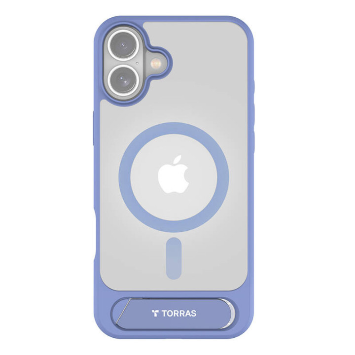 Torras Pstand sērijas futrālis iPhone 16 (zils)