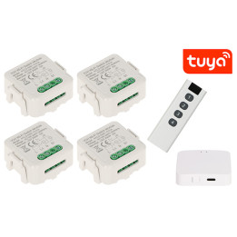 ATLO ATLO-SW-TUYA-4 4 gab. viedais LED lentes kontrolieris Wi-Fi Zigbee Bluetooth Tuya Smart