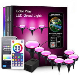 RGBIC WiFi TUYA dārza lampu komplekts