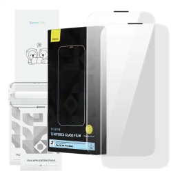 Закаленное стекло Baseus Corning для iPhone 14 Pro со встроенным пылевым фильтром
