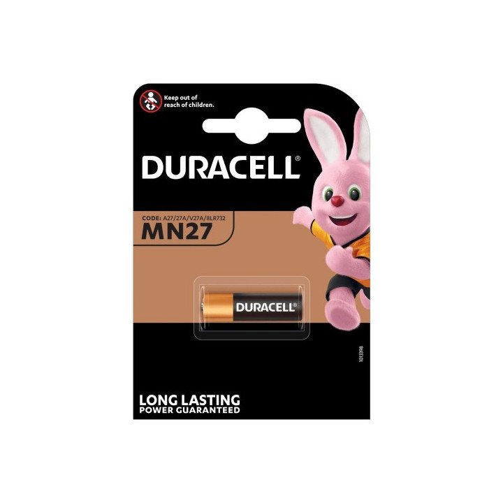 Duracell MN27 MN27A A27 27A L828F 12V sārma baterijas drošības trauksmes tālvadības atslēga