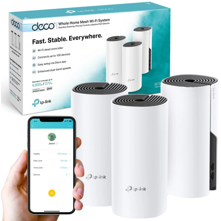Домашняя Mesh Wi-Fi-система TP-Link Deco M4 (3 шт.)