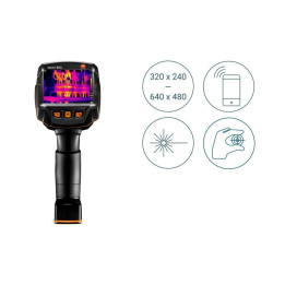 Termokamera Testo 883-1 320 x 240 pikseļi ar 30 grādu objektīvu un piederumiem