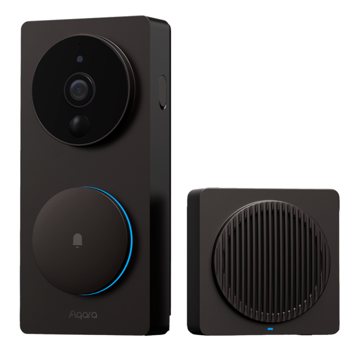 AQARA AQ-SVD-C03 Viedā video durvju zvans ar Wi-Fi 2.4GHz, 1080p kameru, nakts redzamību, kustību noteikšanu, iekštelpu uzstādīš