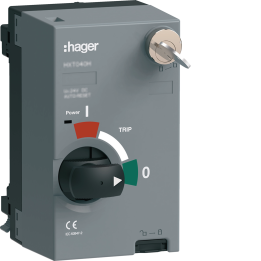 Hager HXT044HK aizkaru motors 230 V maiņstrāva (bez automātiskās atpakaļgaitas + atslēgas)