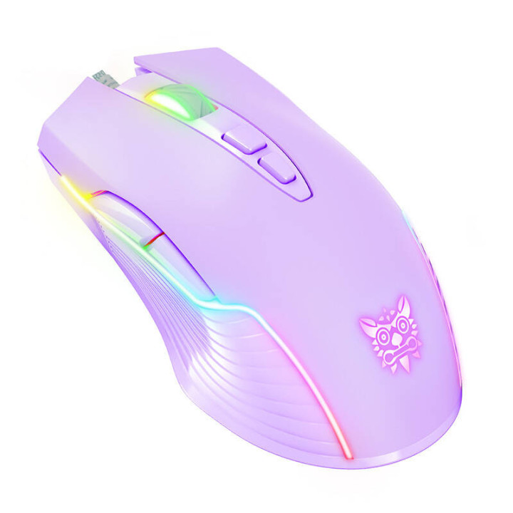 ONIKUMA RGB vadu spēļu pele CW905 violeta