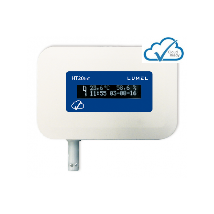 Lumel Temperatūras un mitruma datu reģistrētājs IoT lietojumprogrammām HT20IoT