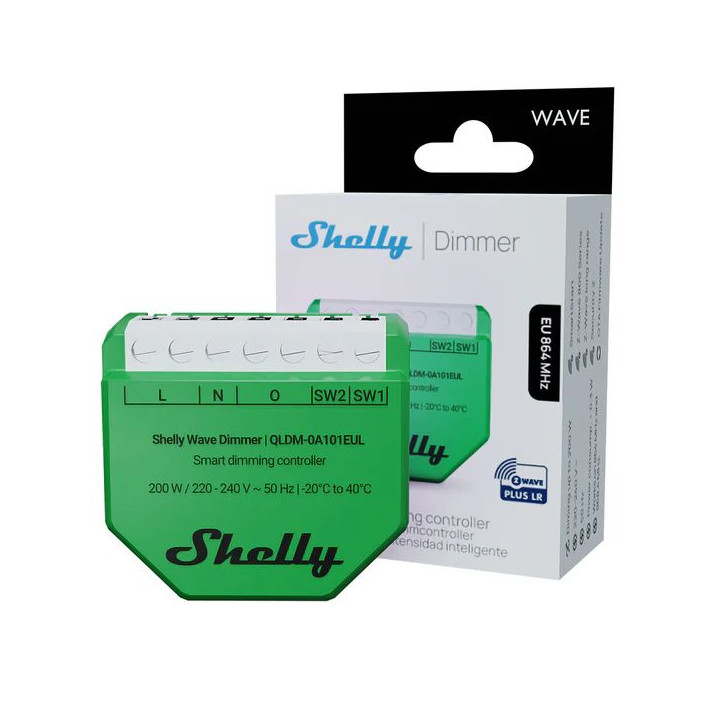 Shelly Wave Dimmer EU LR – Z-Wave viedais dimmeris