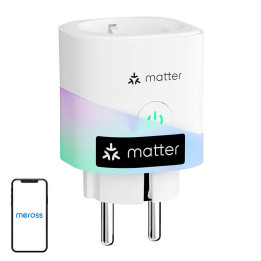 Viedais spraudnis MEROSS MSS315MA-EU ar enerģijas monitoru (Matter)