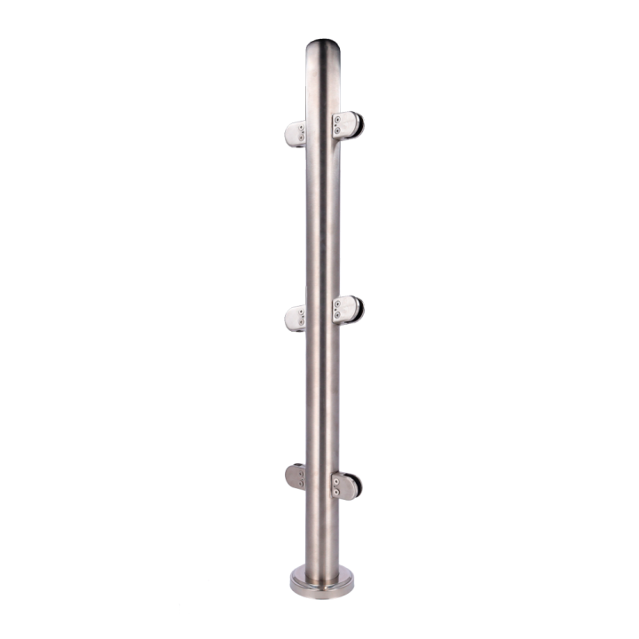 TURBOO TS-HANDRAIL-MIDDLE-HIGH Universāls sienas stiprinājums margām, tērauds, melns