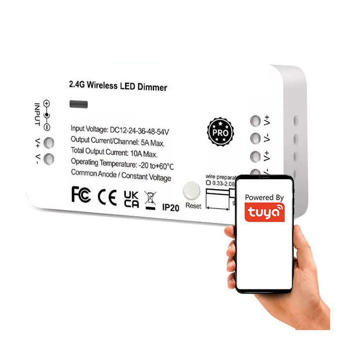 Smart LED Dimmer Dimmer 12-54V GL ZigBee RF sērija HUE TUYA Smart