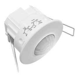 SENSA PRO PF-360-10-1BWi klātbūtnes detektors, ieplakājams, 360 grādi, 10m diametrs, IP44, 2000W