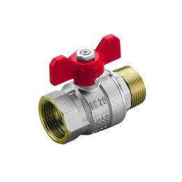 TIEMME 1" шаровый кран с бабочкой