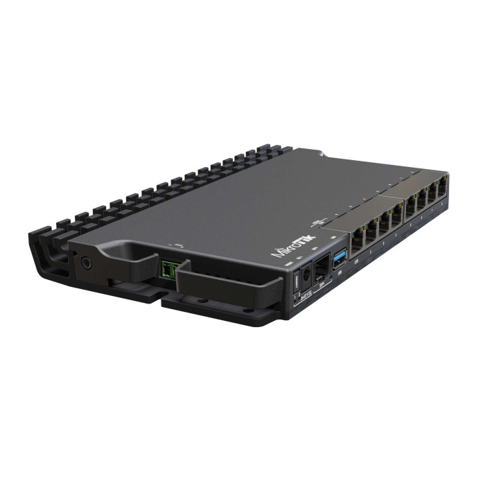 MikroTik RB5009UG+S+IN vadu maršrutētājs 2.5 Gigabit Ethernet melns
