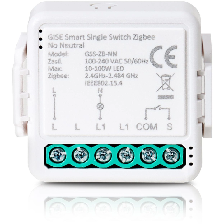 GISE Smart GSS-ZB-NN – viens Zigbee releja modulis bez N