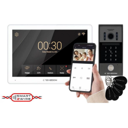 Revizoom RM-T203HD white – video durvju ieejas sistēmas komplekts ar kameru RC-212HD-CK1