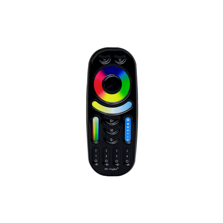 Tālvadības pults RGB+CCT 4-zonu melns 2xAAA FUT092B