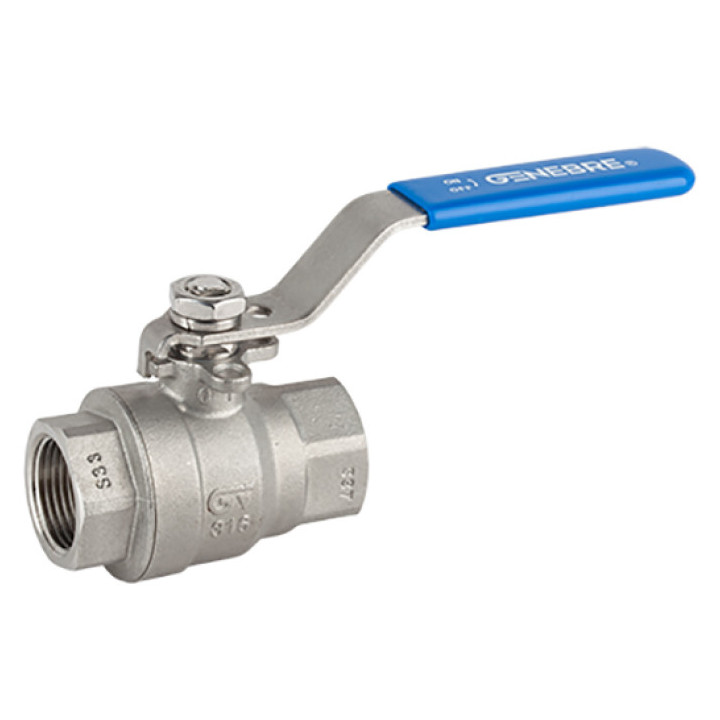 Lodveida ventilis 1.5" PN63 AISI 316 - GENEBRE AML819