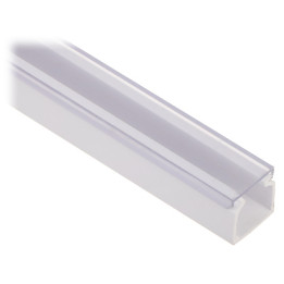 KI-LED/15X15 LED lentes profils ar vāku 15m x 15mm, pretkorozijas