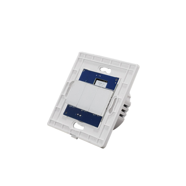 SmartWise T63 UNI Zigbee 3.0 + RF, 3 grupu viedais sienas slēdzis ar universālu vadu un skārienslēdzi, BEZ PRIEKŠĒJĀ PANEĻA