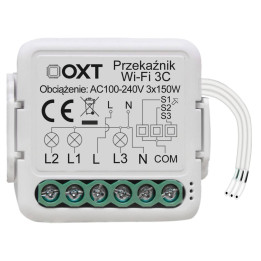 OXT mini releja modulis 3 ķēdes WiFi TUYA