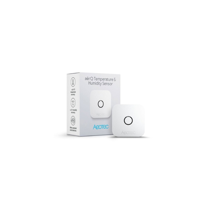 Aeotec aërQ temperatūras un mitruma sensors ar Z-Wave protokolu (ZWA039)