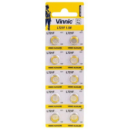 Vinnic L721F / AG11 / 362/361 1.5V 18mAh Alkaline pulksteЕ†a baterijas 10 gab.