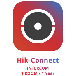 Hikvision HC-INTERCOM/1ROOM/1Y Video Interfona Licence 1 Istabai ar Durvju Zvana Kameru un Divvirzienu Audio