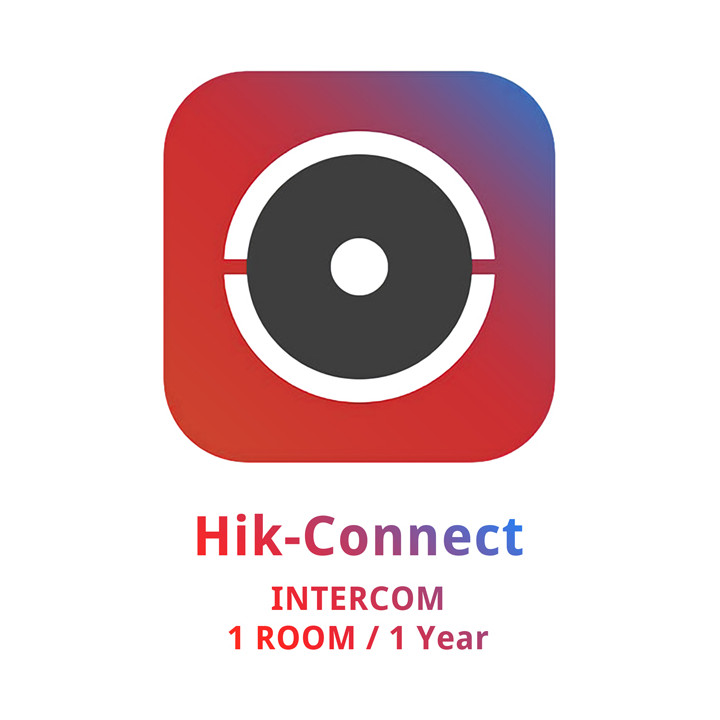 Hikvision HC-INTERCOM/1ROOM/1Y Video Interfona Licence 1 Istabai ar Durvju Zvana Kameru un Divvirzienu Audio