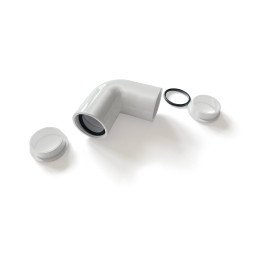 DCI877 Конденсатный колено 90° PVC фитинг