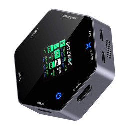 Blitzwolf 8in1 dokstacija BW-TH16 USB 100W LCD viedais displejs