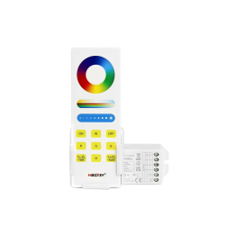 Vadības komplekts Remote + Controller RGB/RGBW/RGBCCT 12-24VDC 15A FUT043A+