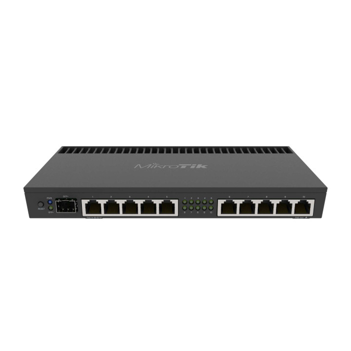 MikroTik RB4011iGS+RM Ethernet maršrutētājs (RB4011IGS+RM)