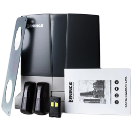 Komplekts Beninca KBULL6M.S.PM 9B 230V - automātiska bīdāmo vārtu piedziņa līdz 500 kg ar fotoelementiem un tālvadības pulti