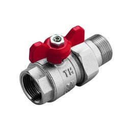 TIEMME шаровой кран 3/4" М/Ж с рукояткой