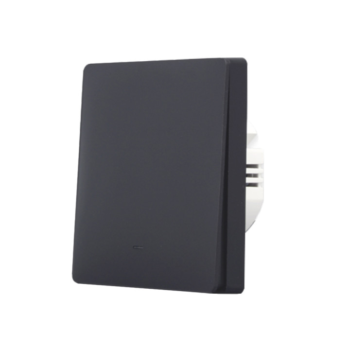 SmartWise B61 UNI Zigbee 3.0 + RF, 1 grupas viedais sienas slēdzis, universāls vads, fiziska spiedpoga, melna